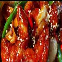 Korean barbeque crispy prawn