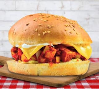 Chicken surprise burger