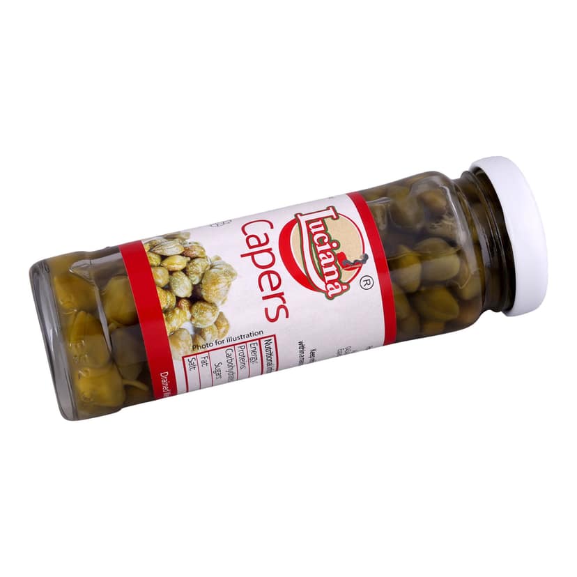 Luciana Capers 100g | Premium Capers in Brine | Tangy & Savoury Mediterranean Ingredient for Pizza, Pasta, Salads & Sauces view 2