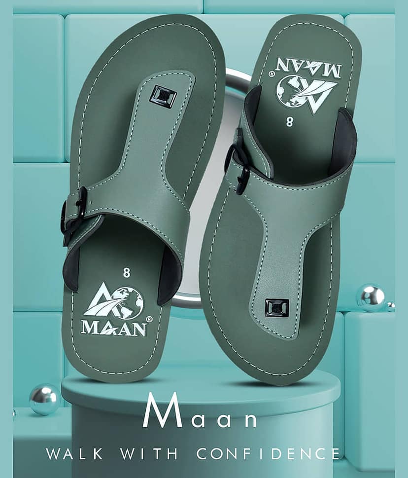 MAAN Sea Green Men's Thong Flip Flop