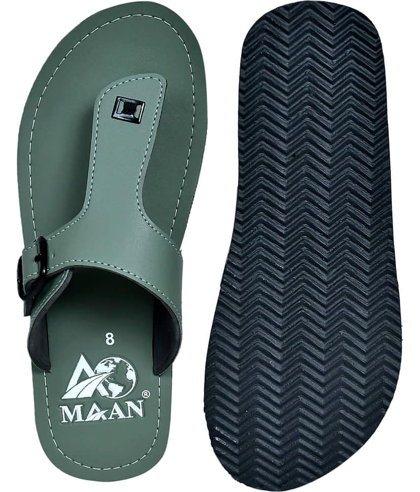 MAAN Sea Green Men's Thong Flip Flop view 2