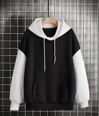 HARPITA Fleece Hooded Men's Sweatshirt - Black ( Pack of 1 )