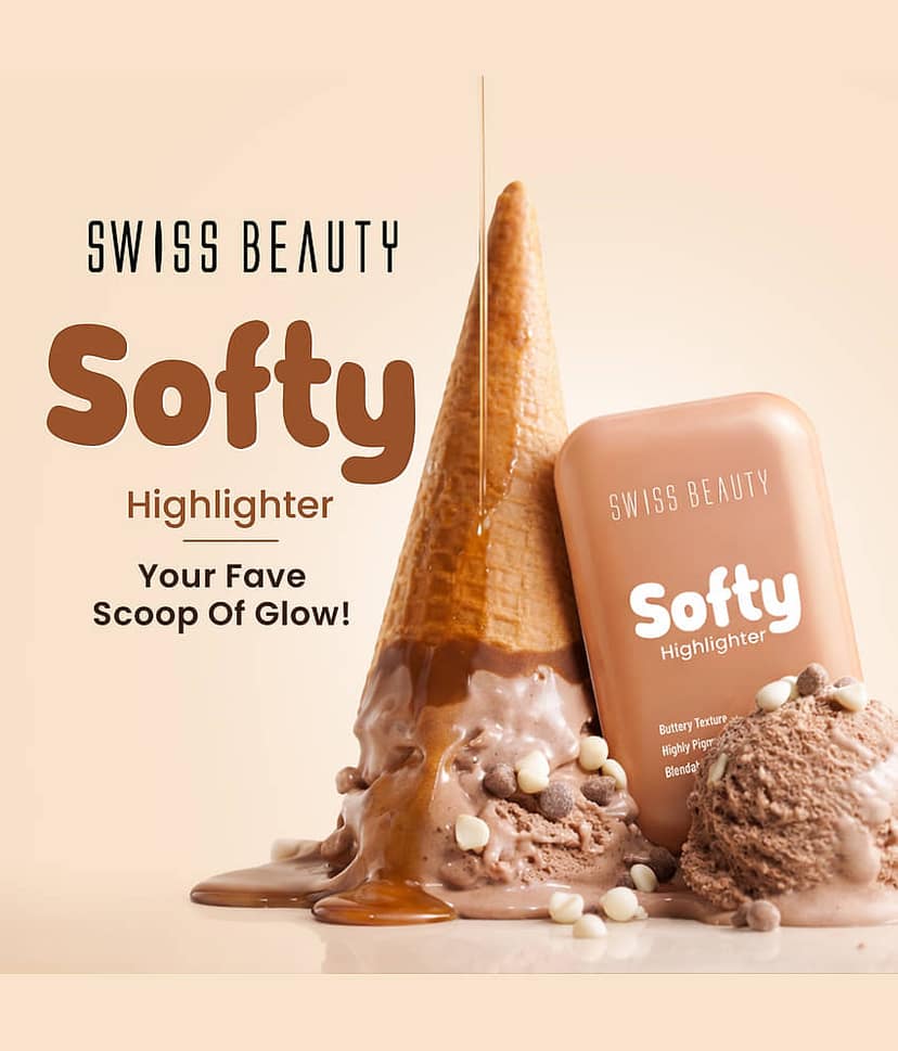 Swiss Beauty Softy Highlighter | Buttery Texture | Highly Pigmented - 7 g, Almond view 2