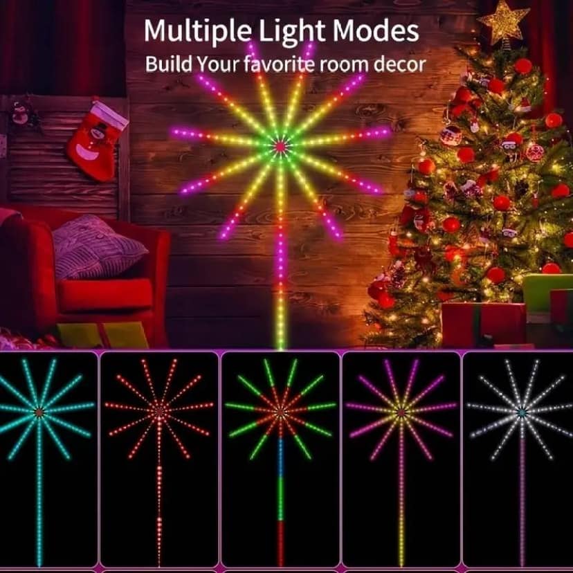 SPARKWORLD Multicolor LED Rice Light Starburst Steady & Color-Changing Modes with Music Sync Controller (Pack of 1) | Size: 10 m view 2