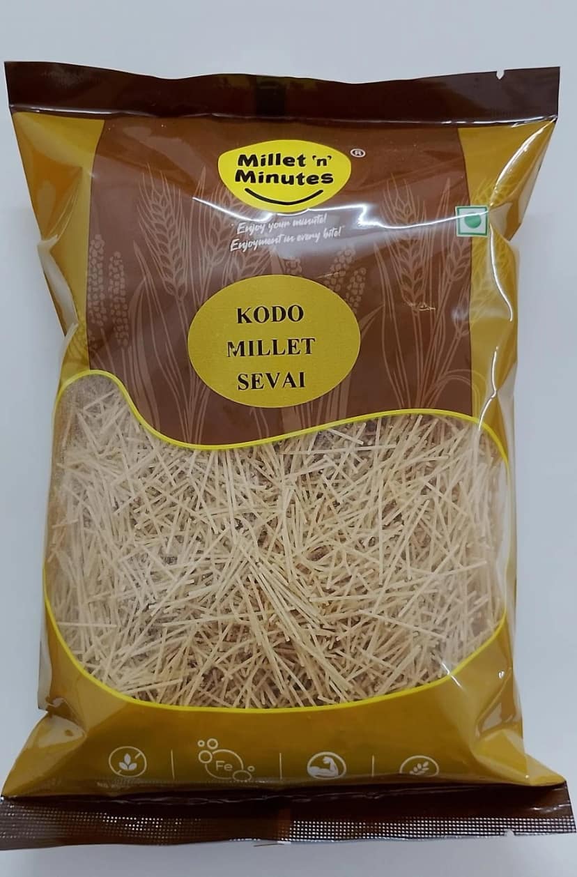 MilletnMinutes Kodo Millet Sevai (Vermicelli) – Gluten-Free & High-Fiber Traditional Millet Noodles 180g Pack view 2