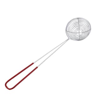Granny Kitchen Stainless Steel Spider Strainer, Mesh Skimmer with Red Handle- Junior