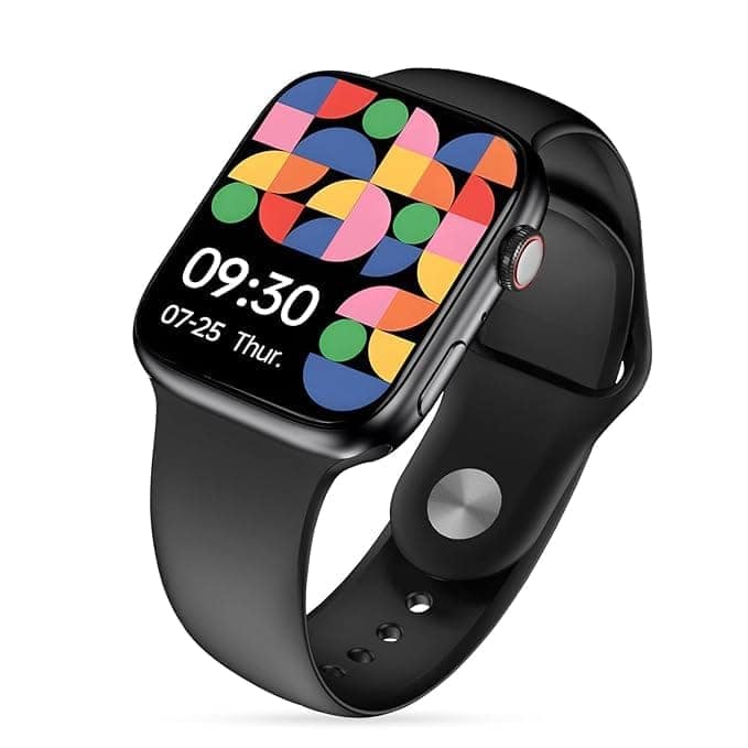 Smart Watch with Black Silicone Strap view 2