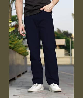 RAGZO Relaxed Solid Men's Jeans - Dark Blue ( Pack of 1 )