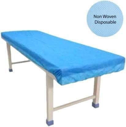 FAIRBIZPS Disposable Non-Woven Bed Sheet for Hospital, Hotel, Spa and Beauty Parlor (Blue, 70 x 78 Inch/180 x 200 cm) (Pack of 10) view 2