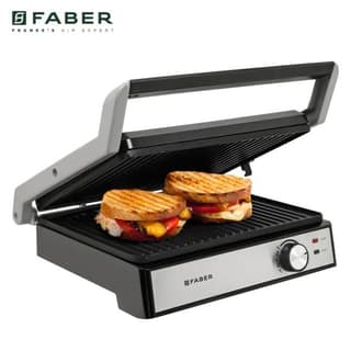 Faber Sandwich Maker Panini Maker FTG 2200W 3IN1 SS BK