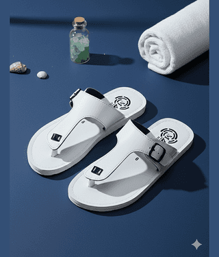 MAAN White Men's Thong Flip Flop