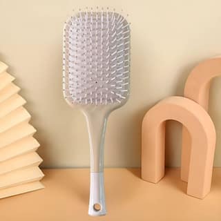 Hair Brush with Strong & Flexible Nylon Bristles having Anti-static Ball Tips, For Grooming, Straightening, Smoothing