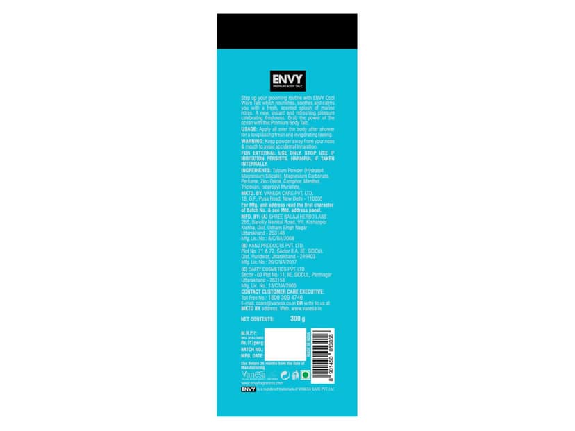 ENVY Cool Wave Talc for Women - 100g view 2