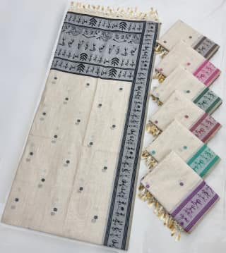 Tussar Cotton Sambalpuri Handmade Saree 3