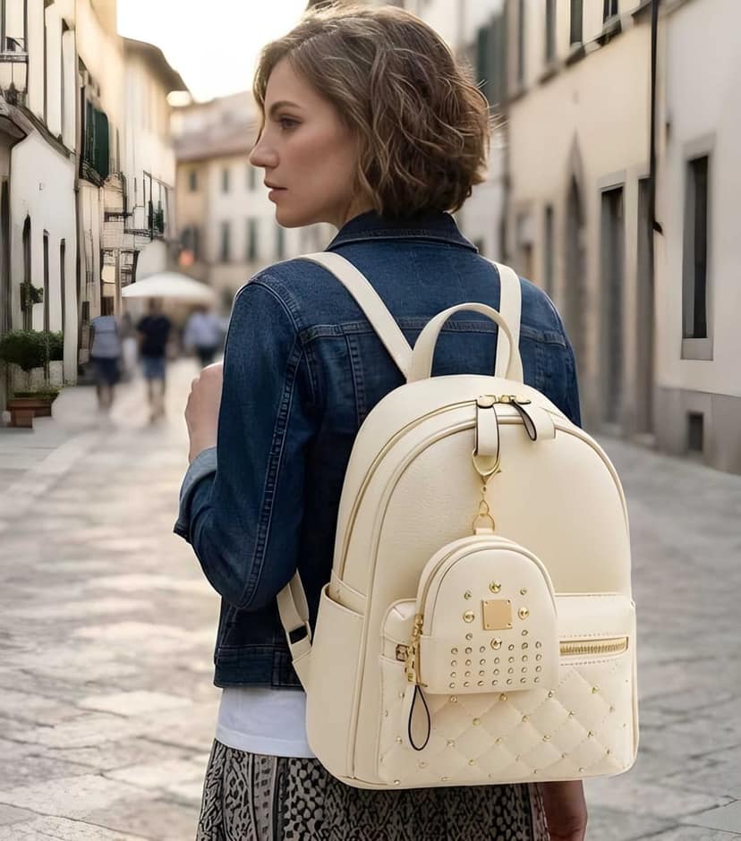 Stylish Women Designer Backpack | Trendy PU Leather College Bag | Multipurpose Travel, Office & Casual Backpack view 2