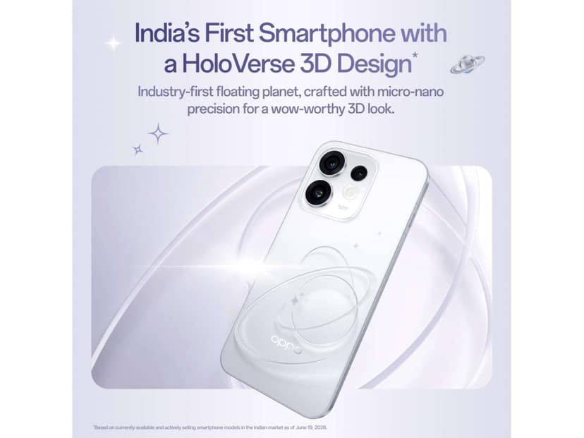 Oppo Reno 16 5G Smartphone, 12GB RAM, 256GB Storage - Starry White view 2