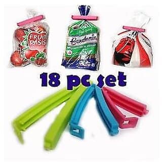 Right Traders Set of 18 Bag clips Food Snack Bag Pouch Clip Sealer view 2