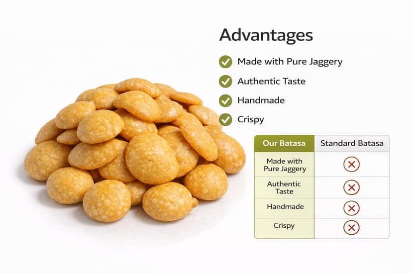 RANNA Special Jaggery Batasha | Patasha (400g) | Handmade | Great Delicious view 2