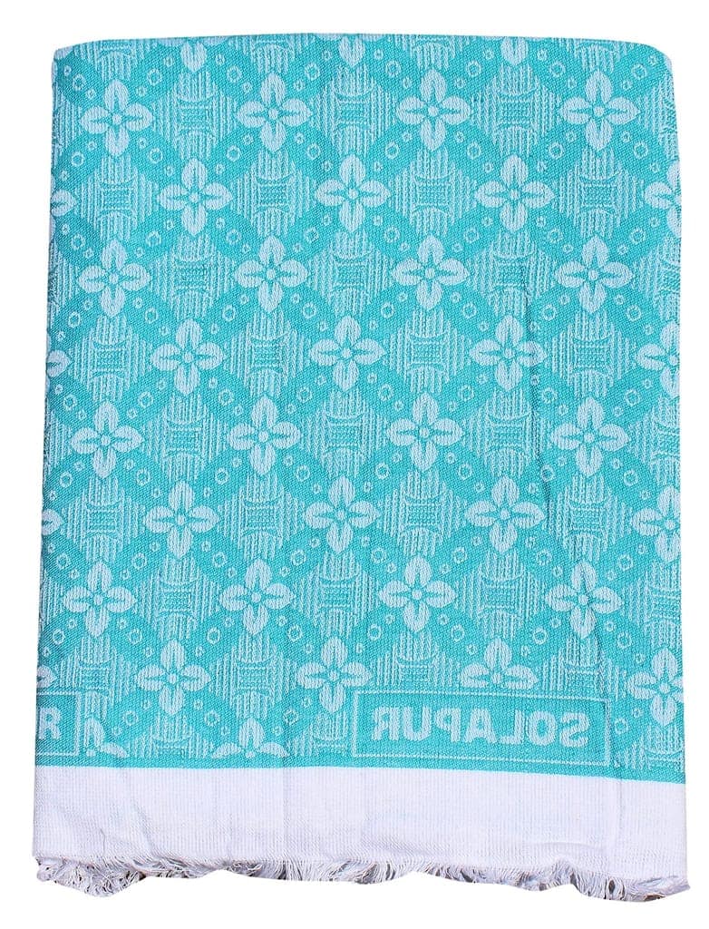 Mandhania Super Soft Premium Light Weight Solapur Single Bed Cotton Chaddar Pack of 2 (201), Multicolor 1 view 2