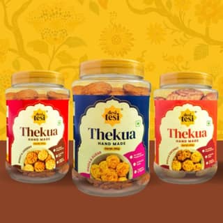 3 Flavour Combo Pack (Thekua 450g each) | Buy 1 Get 1 Free - 1350 gm