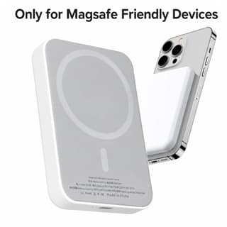 Magnetic Wireless Power Bank 5000mAh | 5W Wireless Charging | Portable Fast Charging Battery Pack for Android & iPhone - M&G