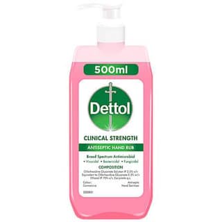 DETTOL CLINIC STRENGTH ANTISEPTIC HAND RUB 500ML