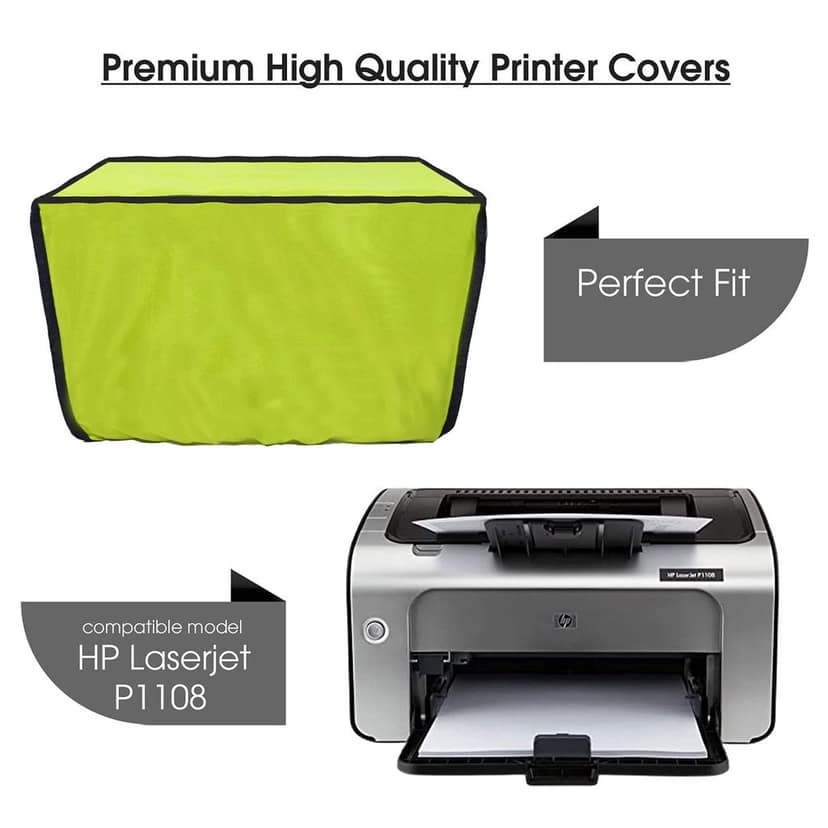 Palap Super Premium Dust Proof Printer Cover for HP Laserjet P1108 (Green, 39.9 x 28.8 x 24.6 cm) view 2