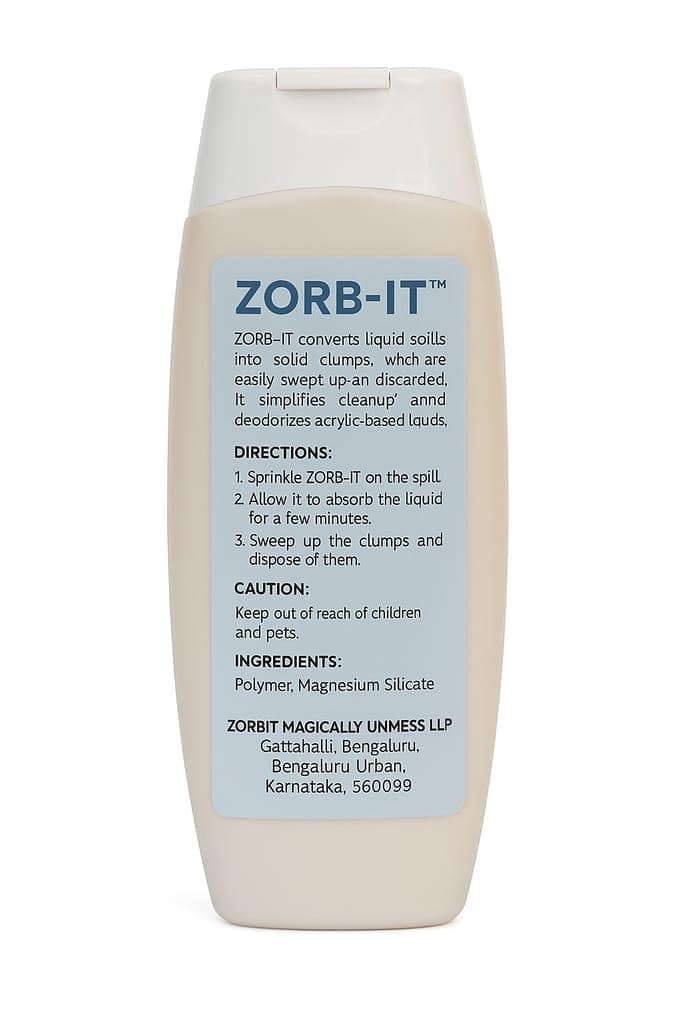 Zorb-It Magically Unmess! Powder Converts Liquid to Solid| Deodorises| Easily Clean Up Pet/Toddler Pee/Vomit/Diarrhea/Blood/Messes, Cars, Kitchens, Floors and More! view 2