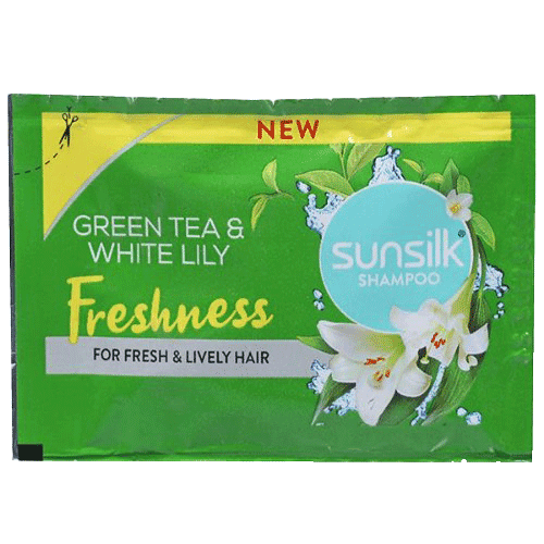 Sunsilk Hair Shampoo Green Tea And White Lily Freshness 5.5ml