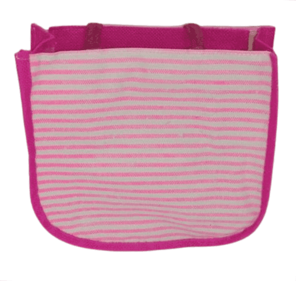 Women's Pink Mesh JUTE Bag* Reusable Mesh Grocery Bag* Pink Mesh Beach Bag view 2