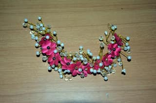 Crystals and Pearls Hair Brooch