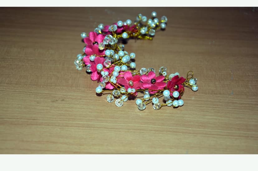 Crystals and Pearls Hair Brooch view 2