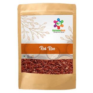 RainbowNest Red Rice - Healthy Whole Grain - High Fiber Red Matta Rice 500g
