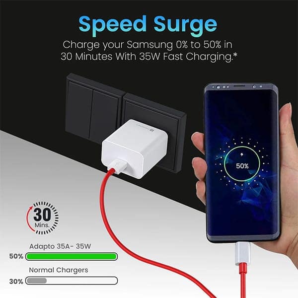 Portronics 35W Adapto 35A USB-A Fast Charging Adapter view 2