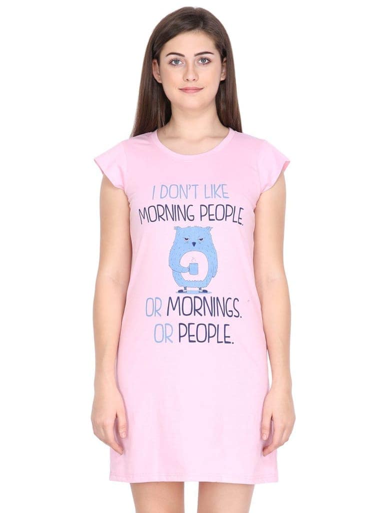 Klamotten Women's Printed Cotton Sleepshirt S10Rb view 2