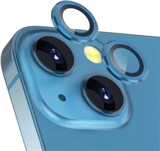 Tempered Glass Camera Lens Protector Compatible With Iphone, Premium Tempered Glass Circle Film, Aluminum Alloy Full Fit Lens Ring Cover, [Anti-Scratch