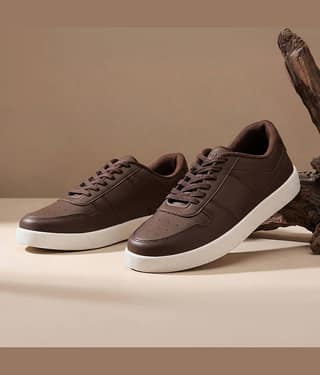 Neemans Neeman's Mono Court Sneakers for Men Brown Men's Sneakers