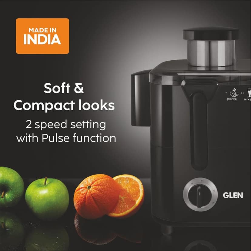 Juicer with Stainless steel filter & 2 Speed Settings with Pulse Function, 600W - Black (4014JU) view 2