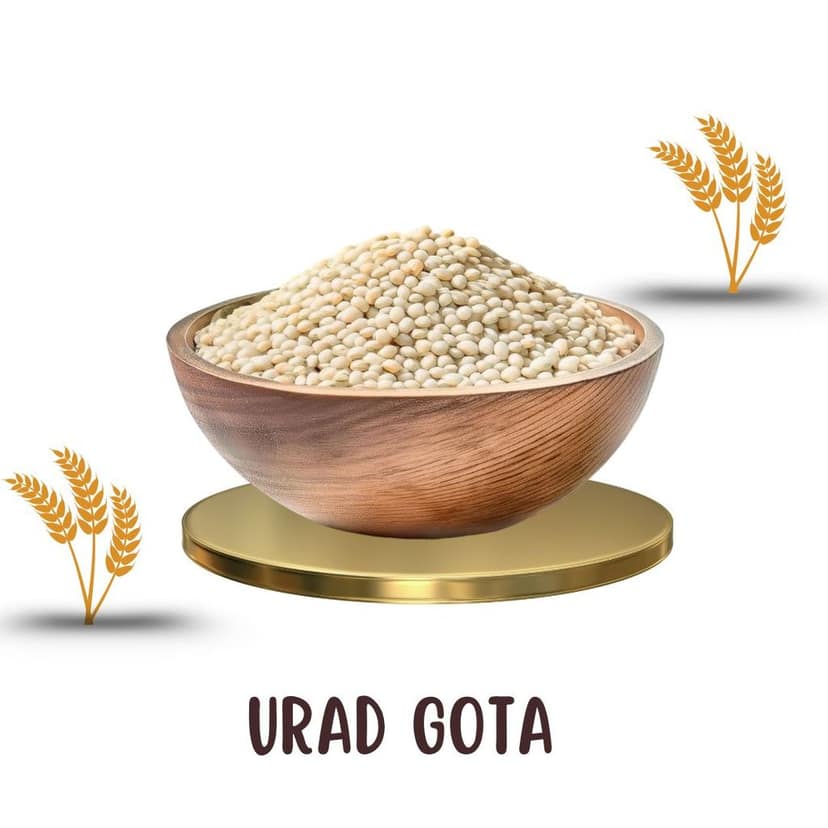 VFPL | Premium Urad Gota Dal (1 kg) (Black Gram) – | Protein-Rich | 100% Natural & Unpolished | Perfect for Idli, Dosa, Dal Makhani & More & hulled black gram view 2