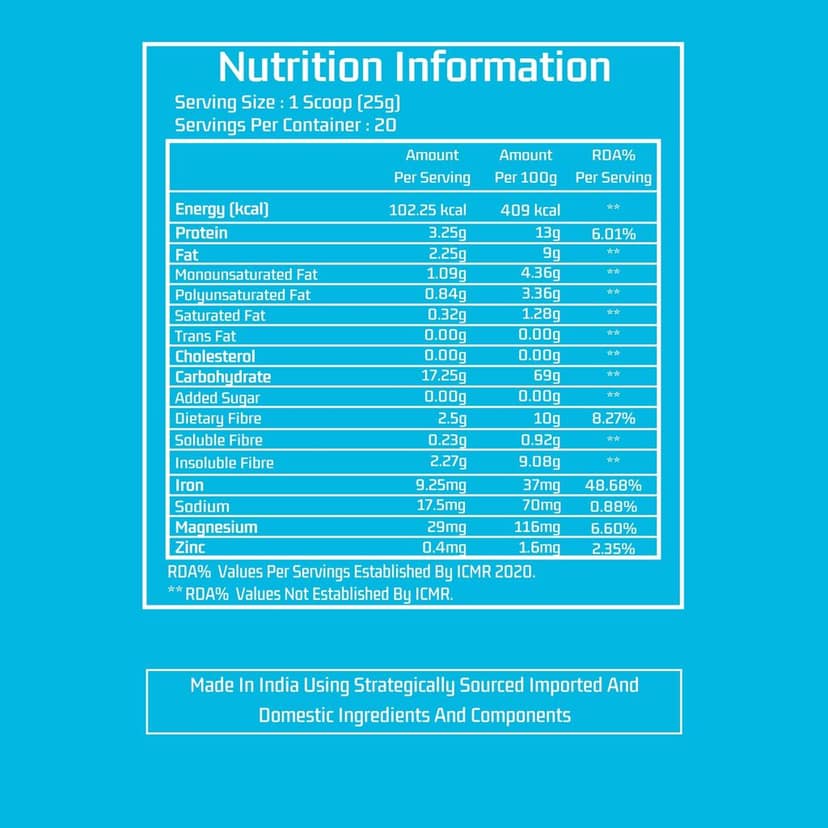 Myfitness iOat H2O | Instant Ready To Mix Beta Glucan Rich Flavoured Oats Powder | Myfitness Oats Breakfast Cereals view 2
