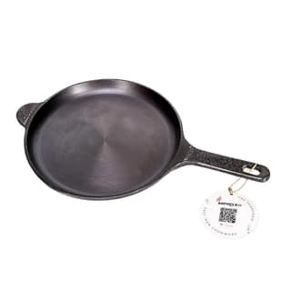 Aarogyam 10 Inch Induction Friendly Pre-seasoned Cast Iron Shallow Fry Pan, Naturally Nonstick, Induction Friendly