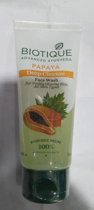 Biotique Advanced ayurveda Papaya Deep cleanse Face wash
