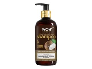 WOW Skin Science Coconut Milk Shampoo (New) - No Parabens, Sulphate, Silicones, Color & Salt - DHT BLOCKERS - 300mL
