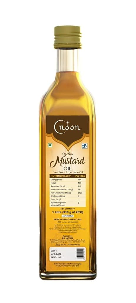 HAZBE Noon Premium Yellow Mustard Oil - 1L view 2