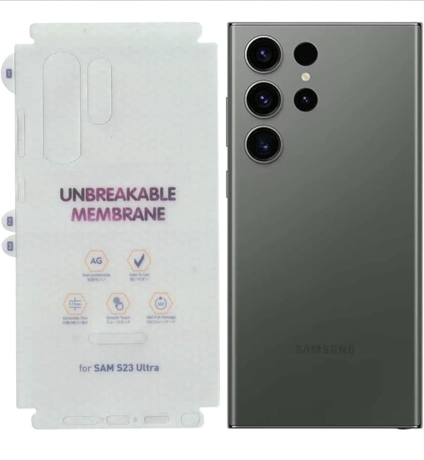 Runija Matte Membrane mobile back 360 protection for Samsung Edge Mobile view 2