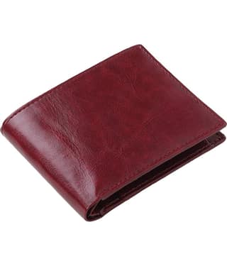HRFSTAR 100% Leather Solid Men's Regular Wallet With 4 Slots For Card ( Brown , Pack of 1 )