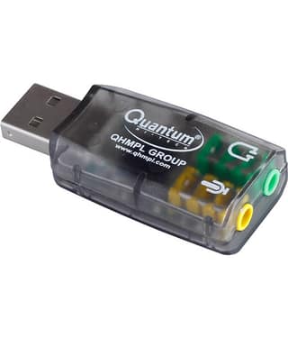 QHMPL QHM 623 3D Virtual 5.1 USB Sound Card USB Adapter (Black)