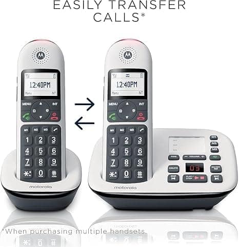 Motorola Digital Cordless Telephone CD5012+ Dual Handset with Answering Machine view 2