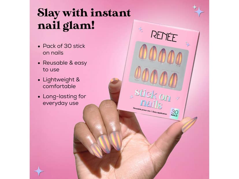 RENEE Stick On Nails - Holographic 01 view 2