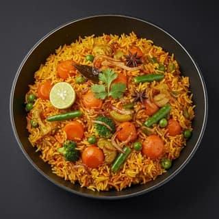 Veg Biryani - Pan Tossed Mix Veg
